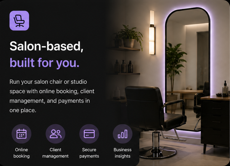 Salon-based setup